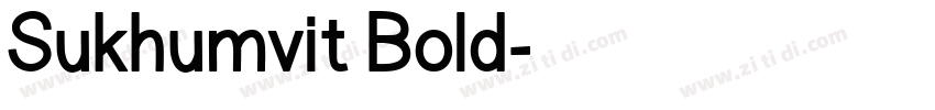 Sukhumvit Bold字体转换